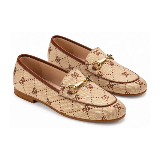 Tan Micro Flat Loafer for Girl/Teen/Women by London Kids