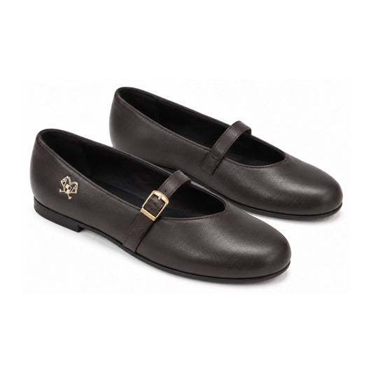 Brown Leather Strap Shoes