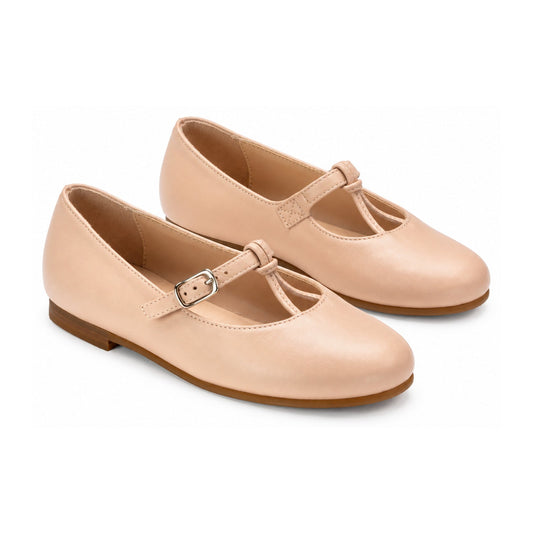 Nude Soft Leather Strap for Girl by London Kids