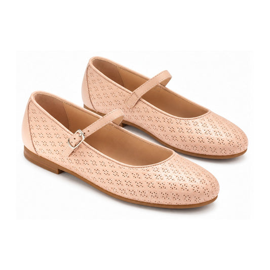 Nude Soft Leather Strap for Girl by London Kids