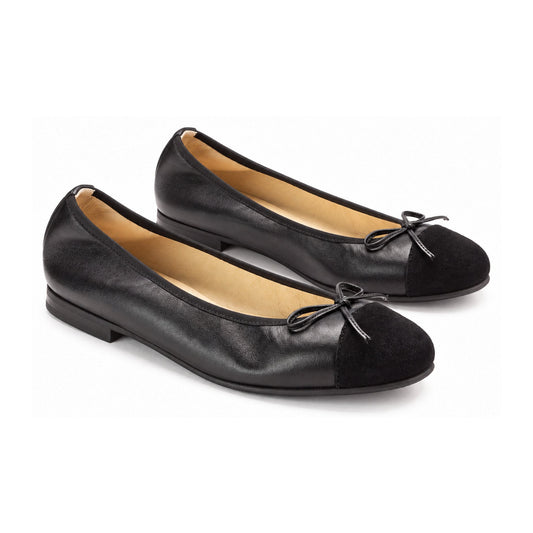 Black Soft Leather Slip On for Girl/Teen/Women by London Kids