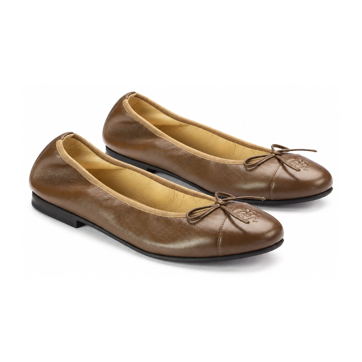 Carob Soft Leather Slip On for Girl/Teen/Women by London Kids