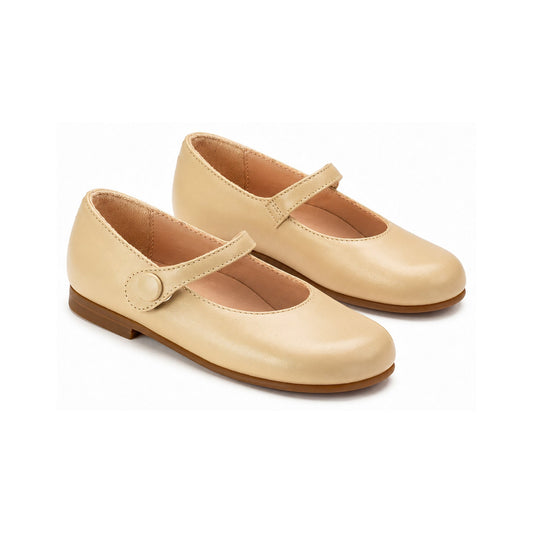 Beige Soft Leather Baby for Toddler/Girl by London Kids