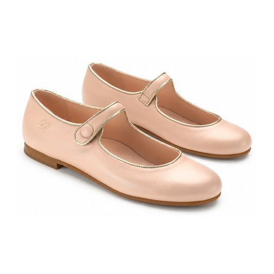 Pink Leather Dressy Mary Jane for Girls