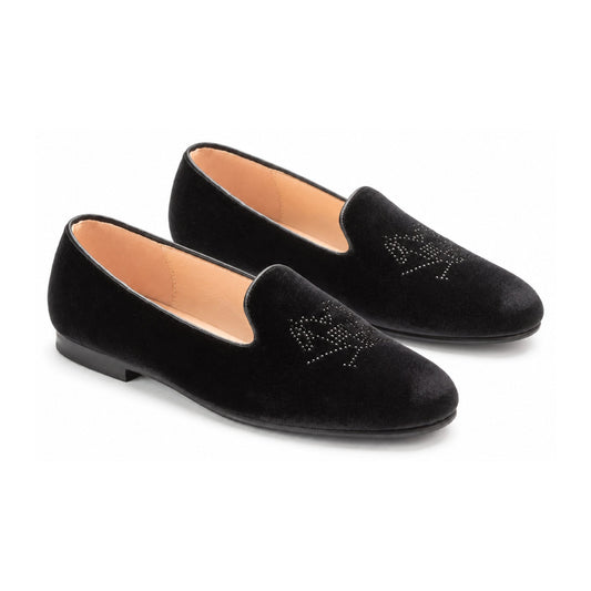 Black Velvet Diamonds Girls Smoking Shoe