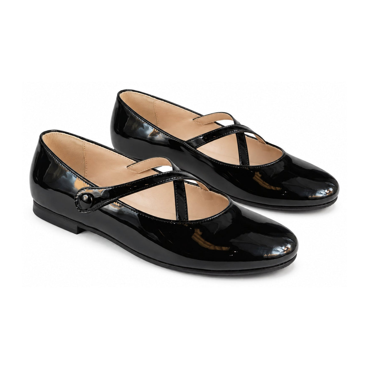 Black Patent Leather Strap for Girl by London Kids