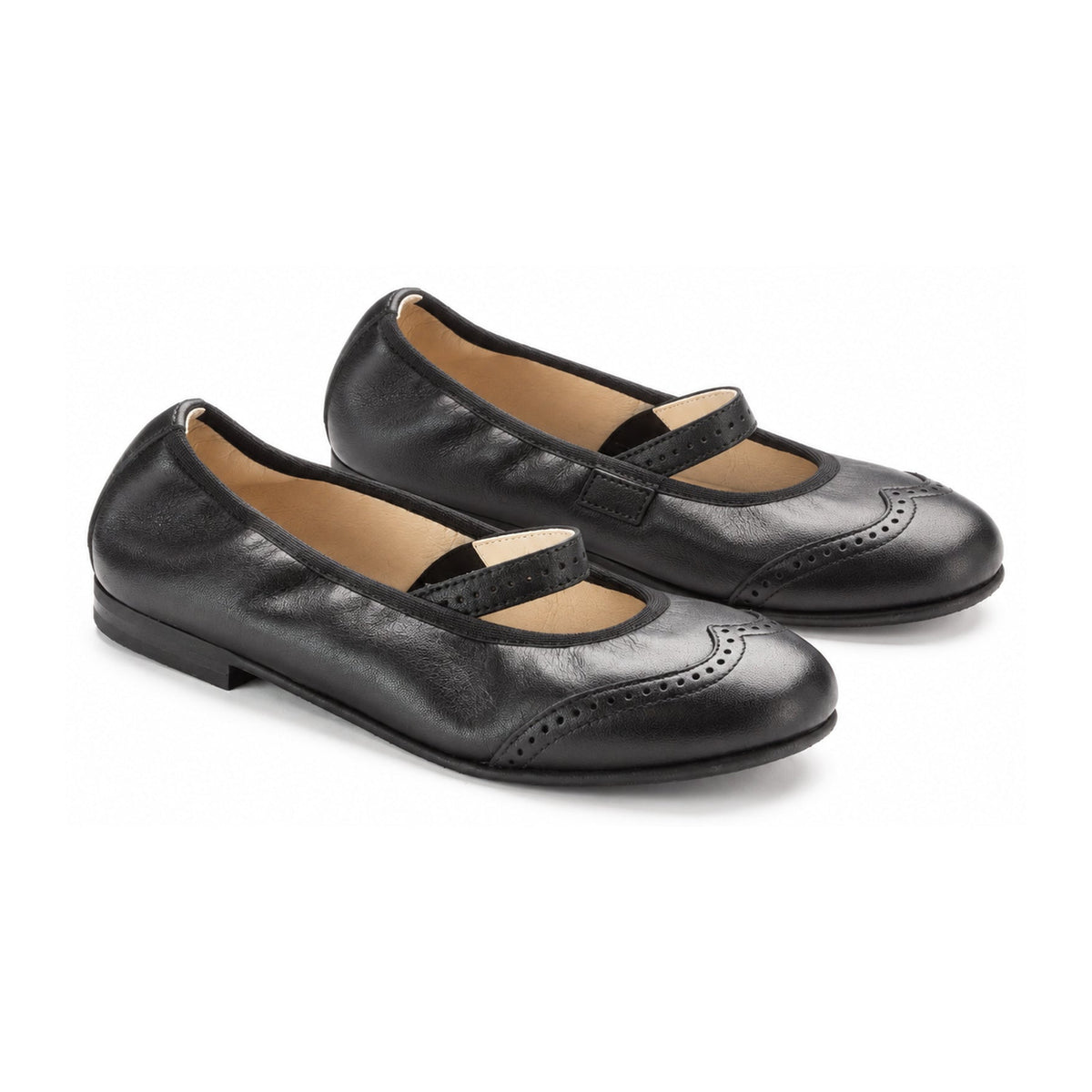 Black Soft Leather Strap for Girl by London Kids