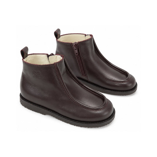Bordo Leather Toddlers Bootie