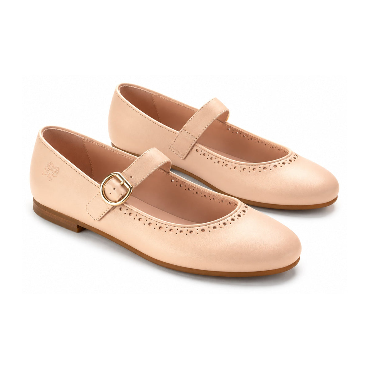 Pink Leather Girls Dressy Mary Jane
