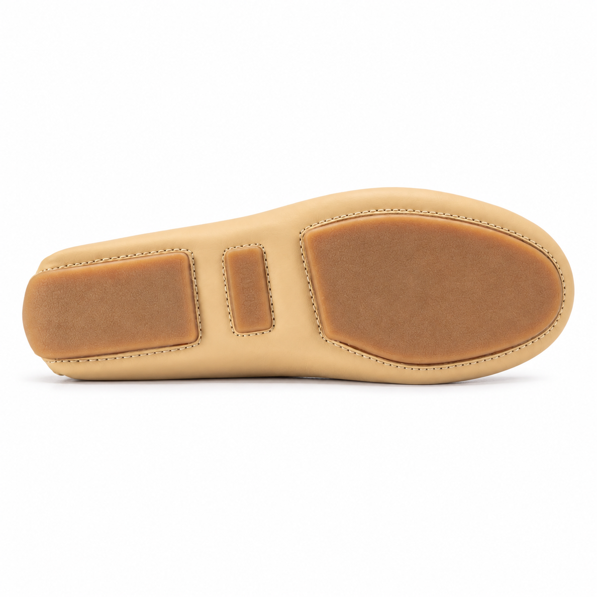 2460 - Beige Sahara Classic Penny Style Moccasin for Girls — sole bottom view