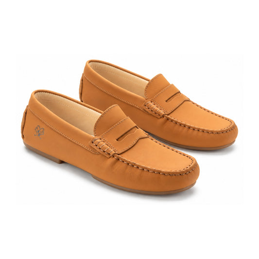 Tan Sahara Classic Penny Mocassin for Girls