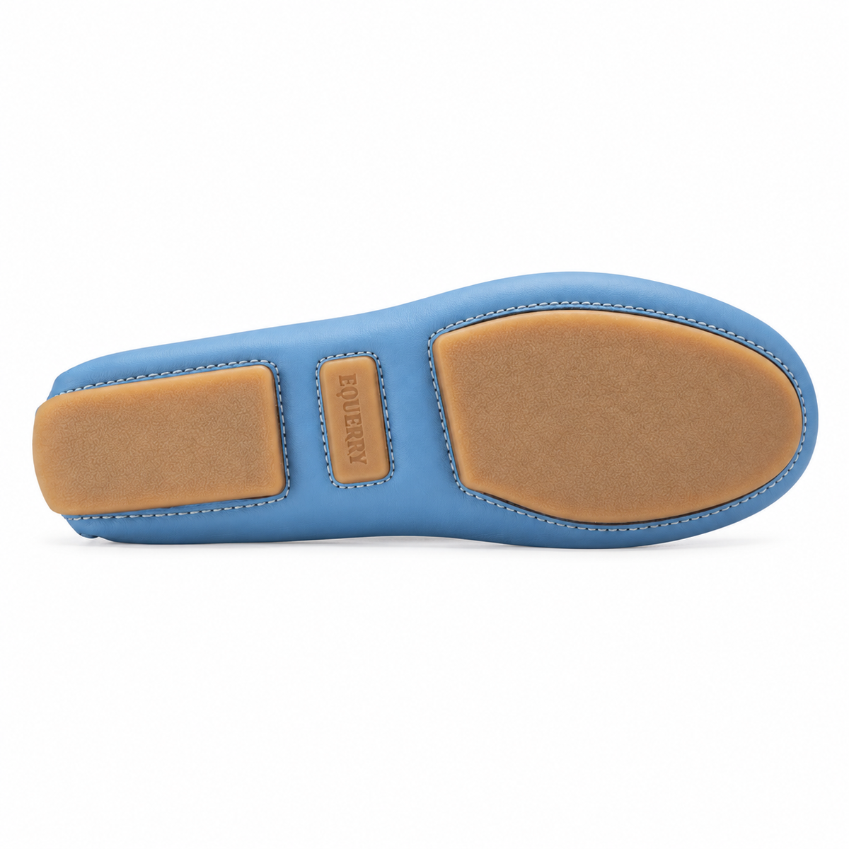 2460 - Sky Blue Sahara Classic Penny Style Moccasin — sole bottom view