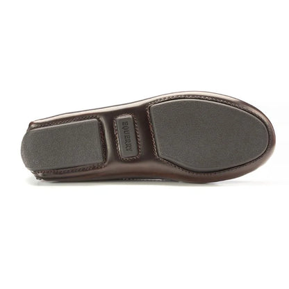 Brown Polished Leather Soft Loafer for Girl by London Kids