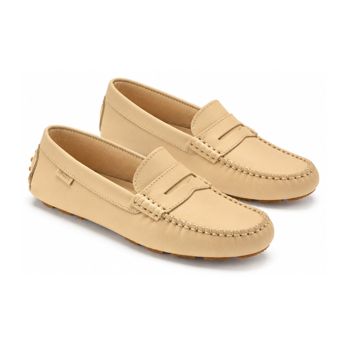 Beige Sahara Girls Mocassin Loafer