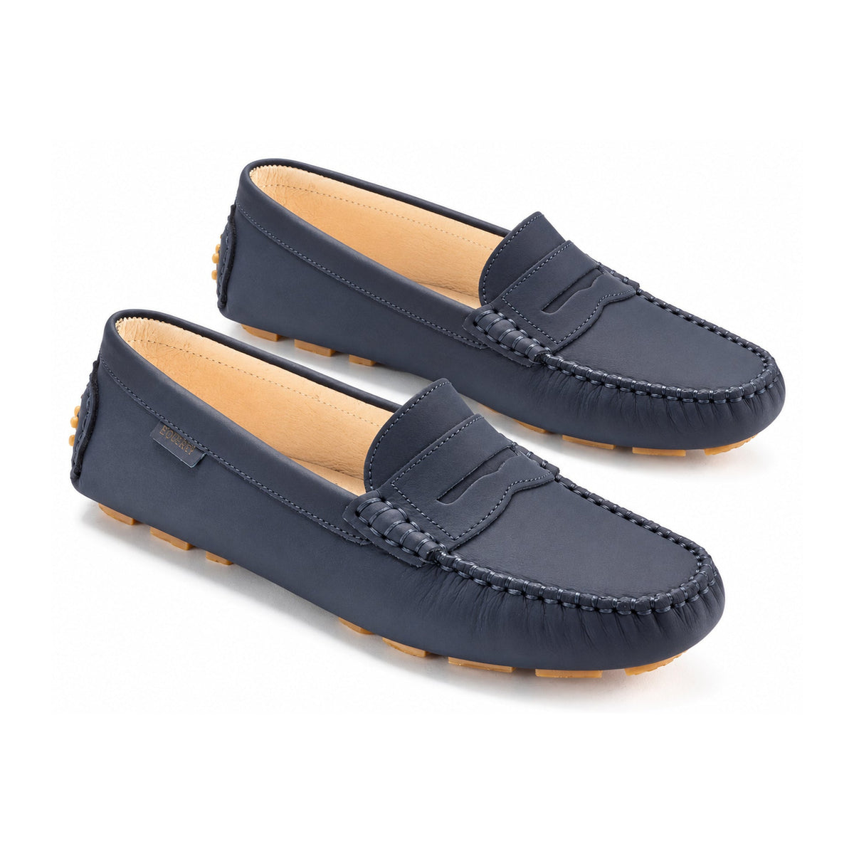 Navy Sahara Girls Mocassin Loafer