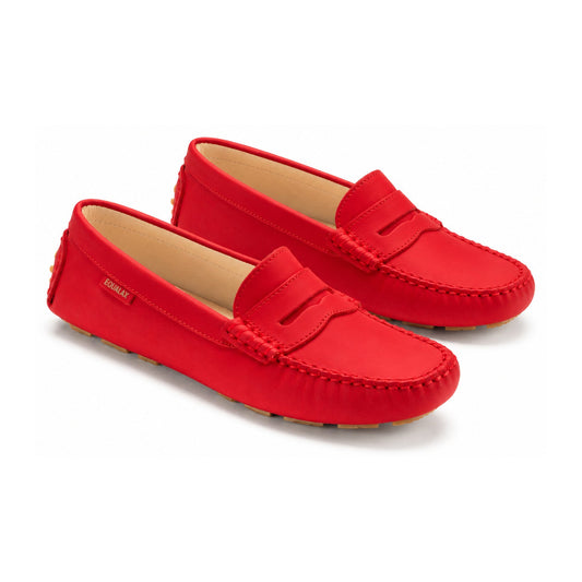 Red Sahara Girls Moccasin Loafer