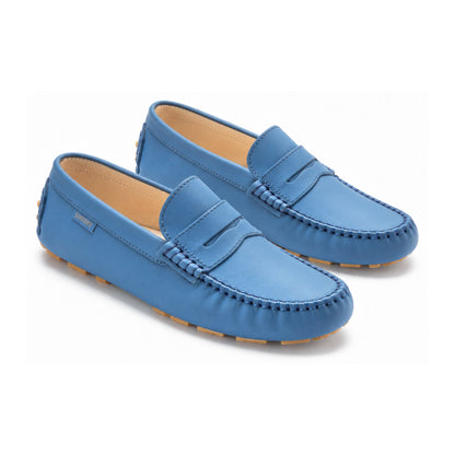 Sky Blue Sahara Girls Mocassin Loafer