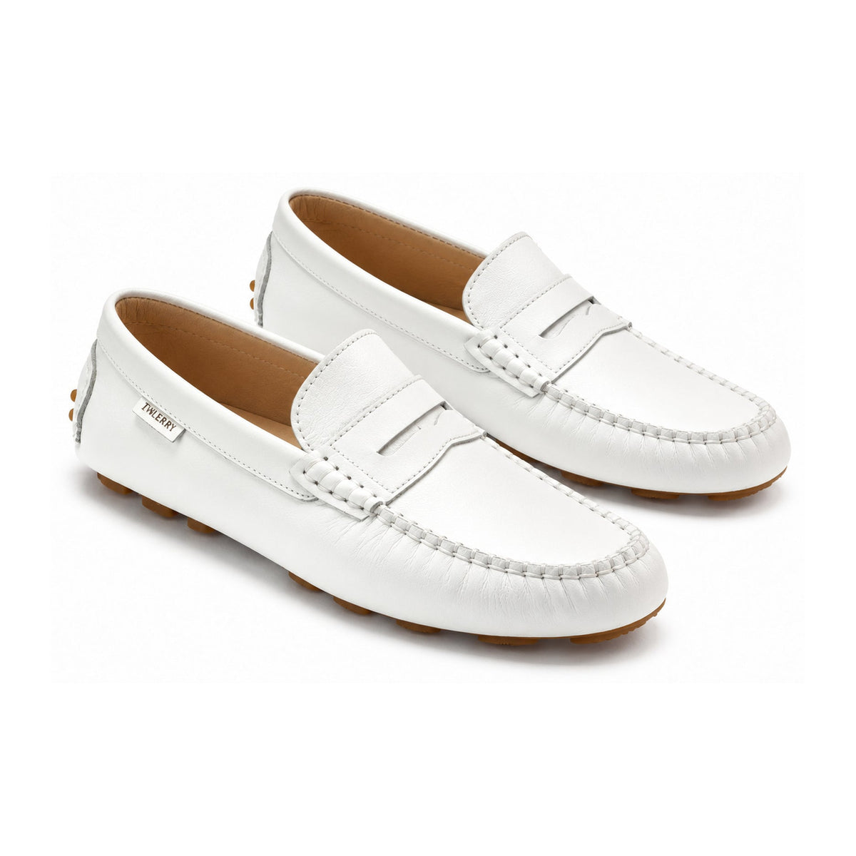 White Sahara Girls Mocassin Loafer