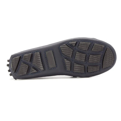 Navy Sahara Girls Mocassin Penny Coin