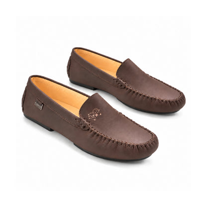 Brown Sahara Leather Soft Loafer for Girl/Teen/Women by London Kids
