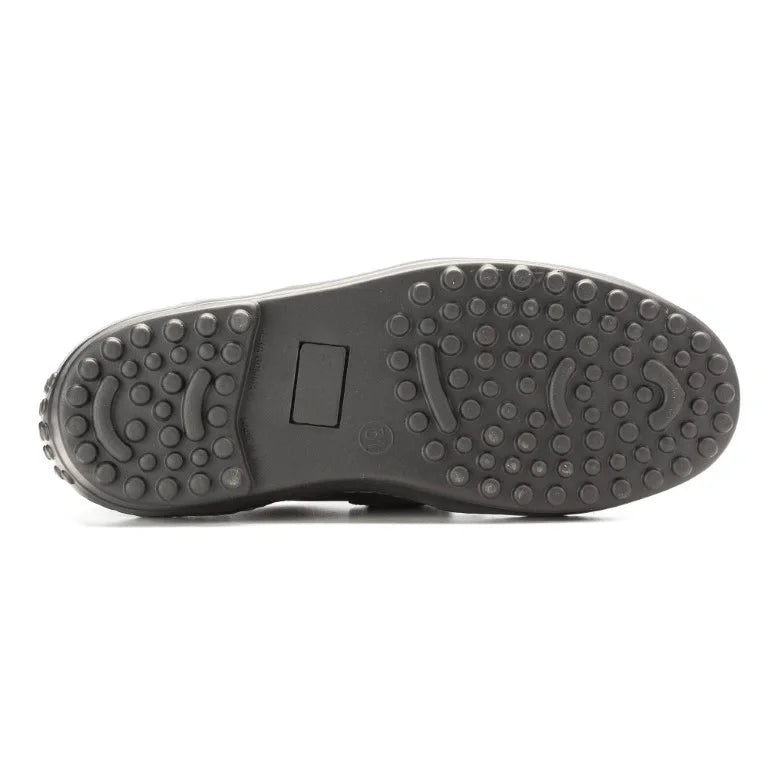 Navy Sahara Leather Soft Loafer for Girl by London Kids
