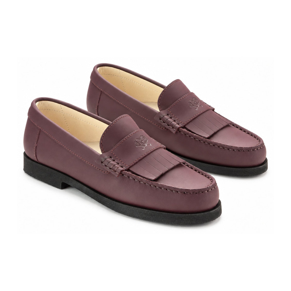 Bordo Sahara Girls Loafer Tassel