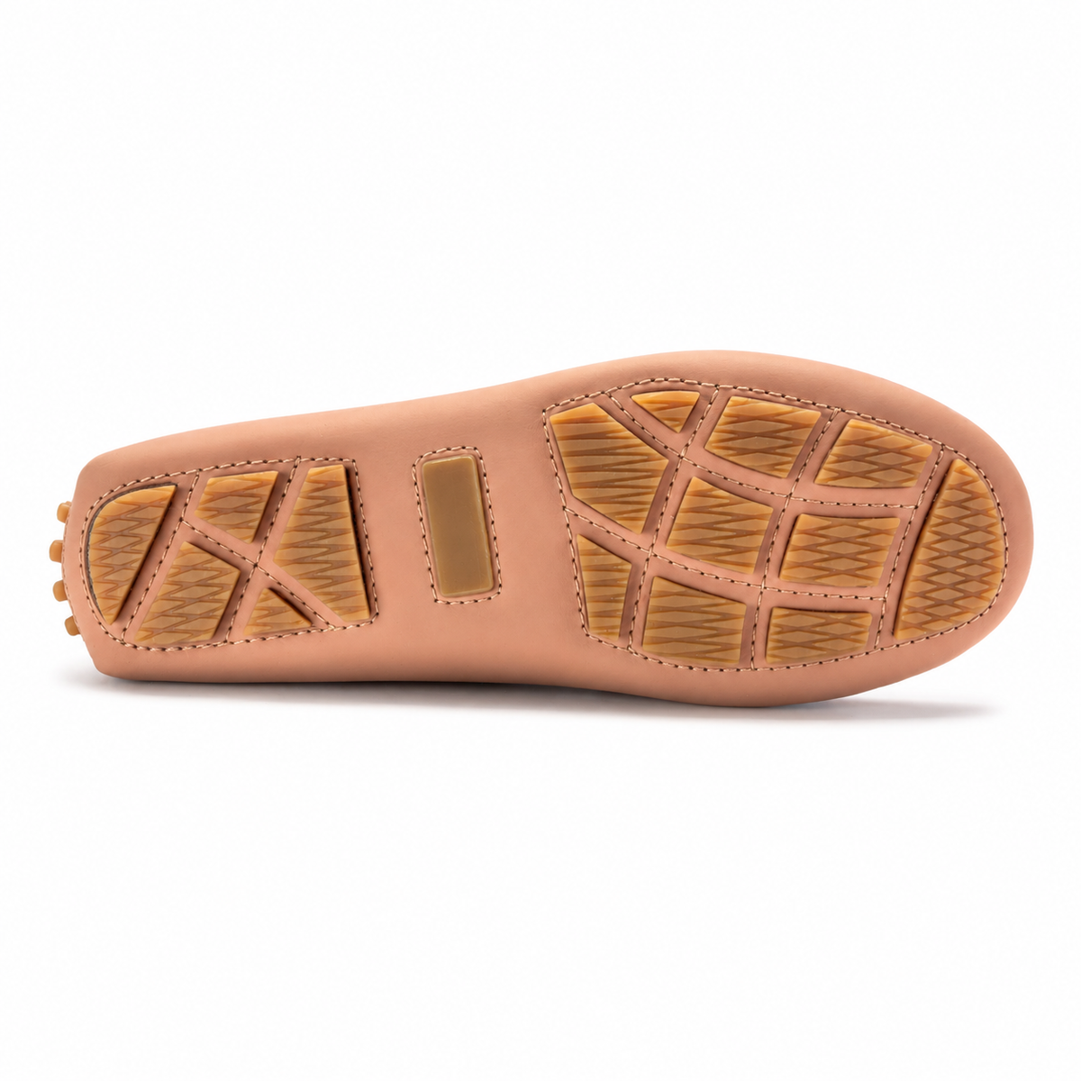 2677 - Mauve Sahara Girls Moccasin Loafer — sole bottom view