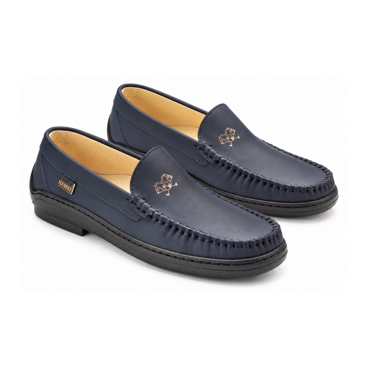 Navy Sahara Girls Moccasin