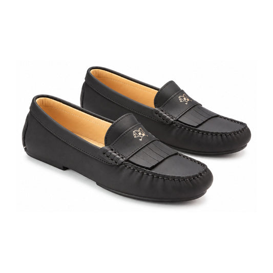 Black Sahara Mocassin Fringe Style for Girls
