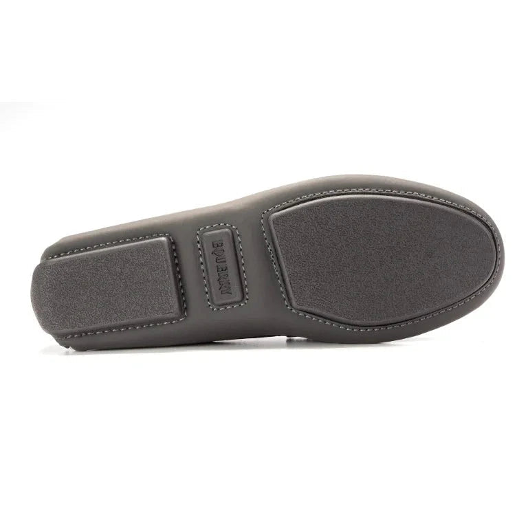 Gray Sahara Girl Mocassin Fringe Style Loafer