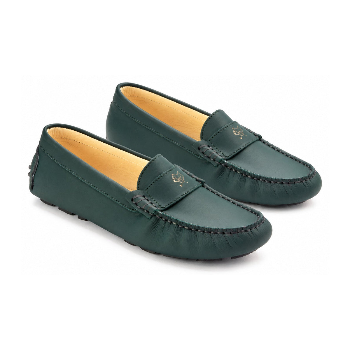 Girls Mocassin Green Sahara Soft Loafer