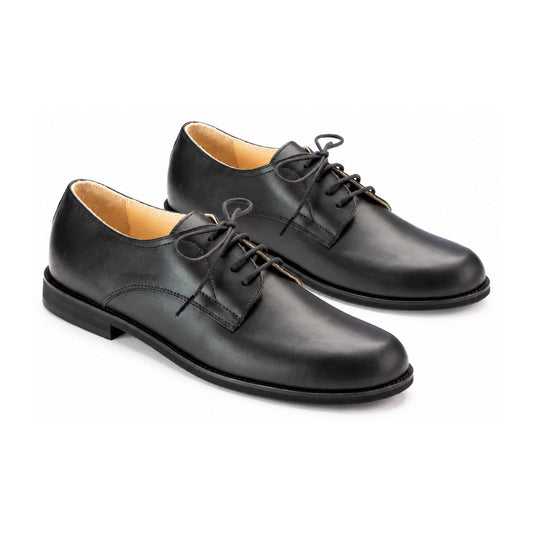 Black Soft Leather Lace for Boy/Girl by London Kids