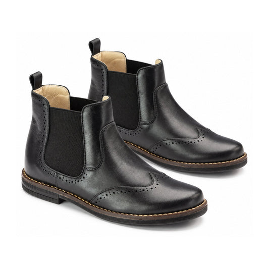 Black Soft Leather Bootie for Girl/Teen/Women by London Kids