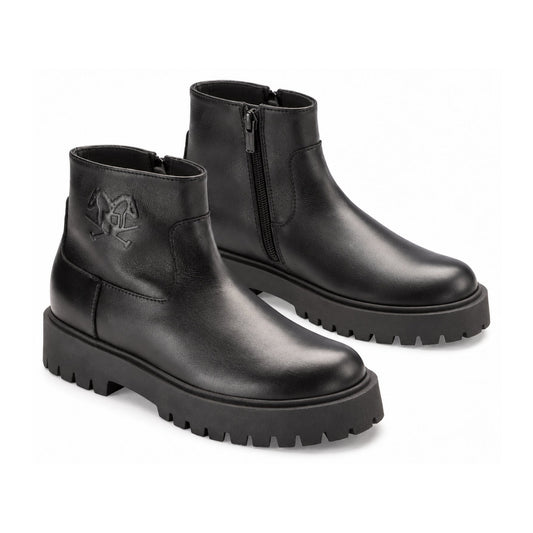 Black Soft Leather Bootie for Girl/Teen/Women by London Kids