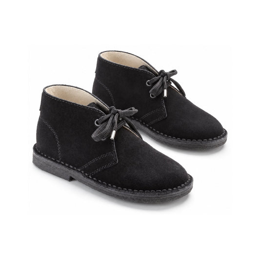 Black Suede Lace for Toddler/Boy/Girl by London Kids