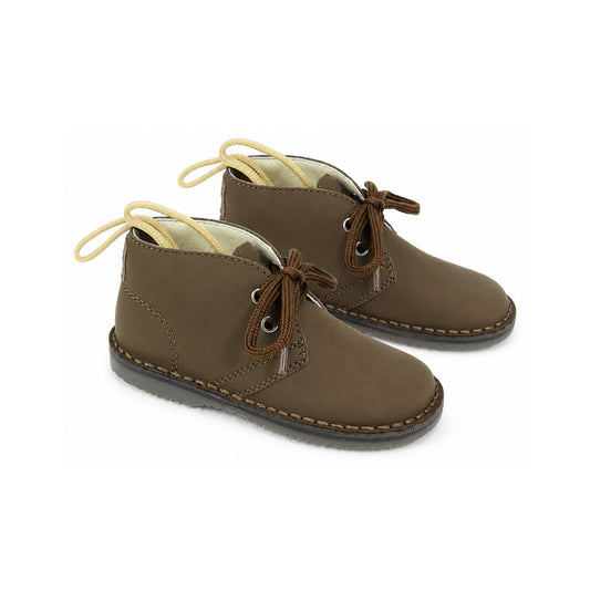 Brown Medium Sahara Baby Lace Shoe