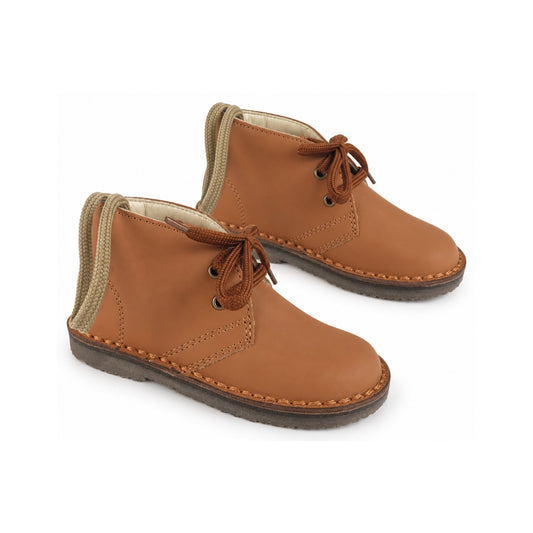 Tan Sahara Leather Lace for Toddler/Boy/Girl by London Kids