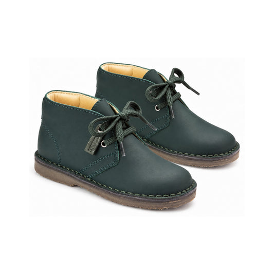 Green Sahara Leather Lace for Toddler/Boy/Girl by London Kids