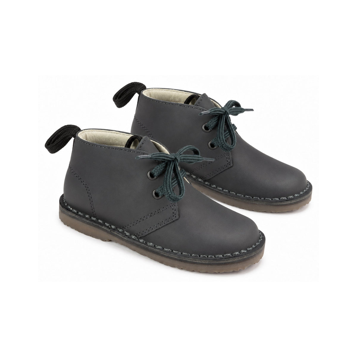 Gray Sahara Leather Lace for Toddler/Boy/Girl by London Kids