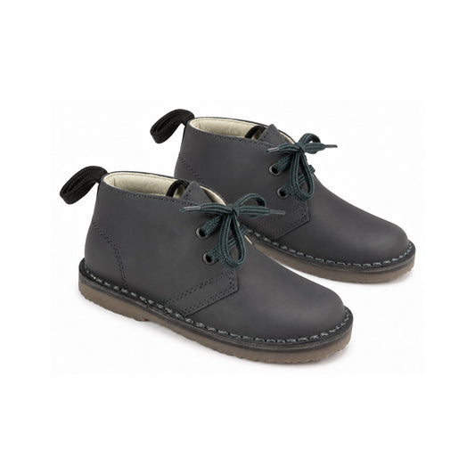 Gray Sahara Leather Lace for Toddler/Boy/Girl by London Kids
