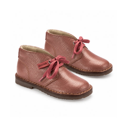 Pink Soft Leather Lace for Toddler/Boy/Girl by London Kids