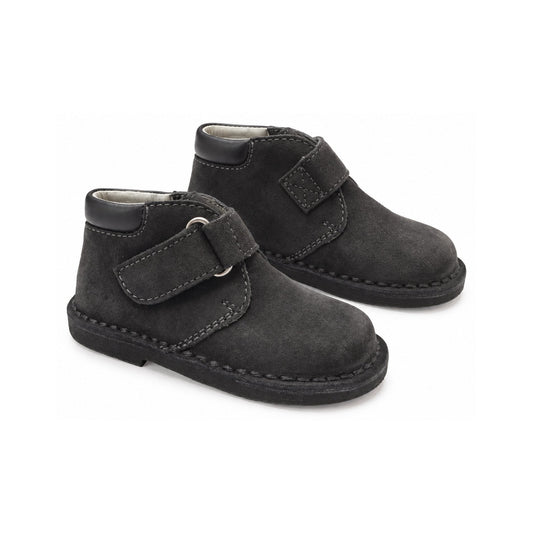 Gray Suede Velcro for Toddler/Boy by London Kids