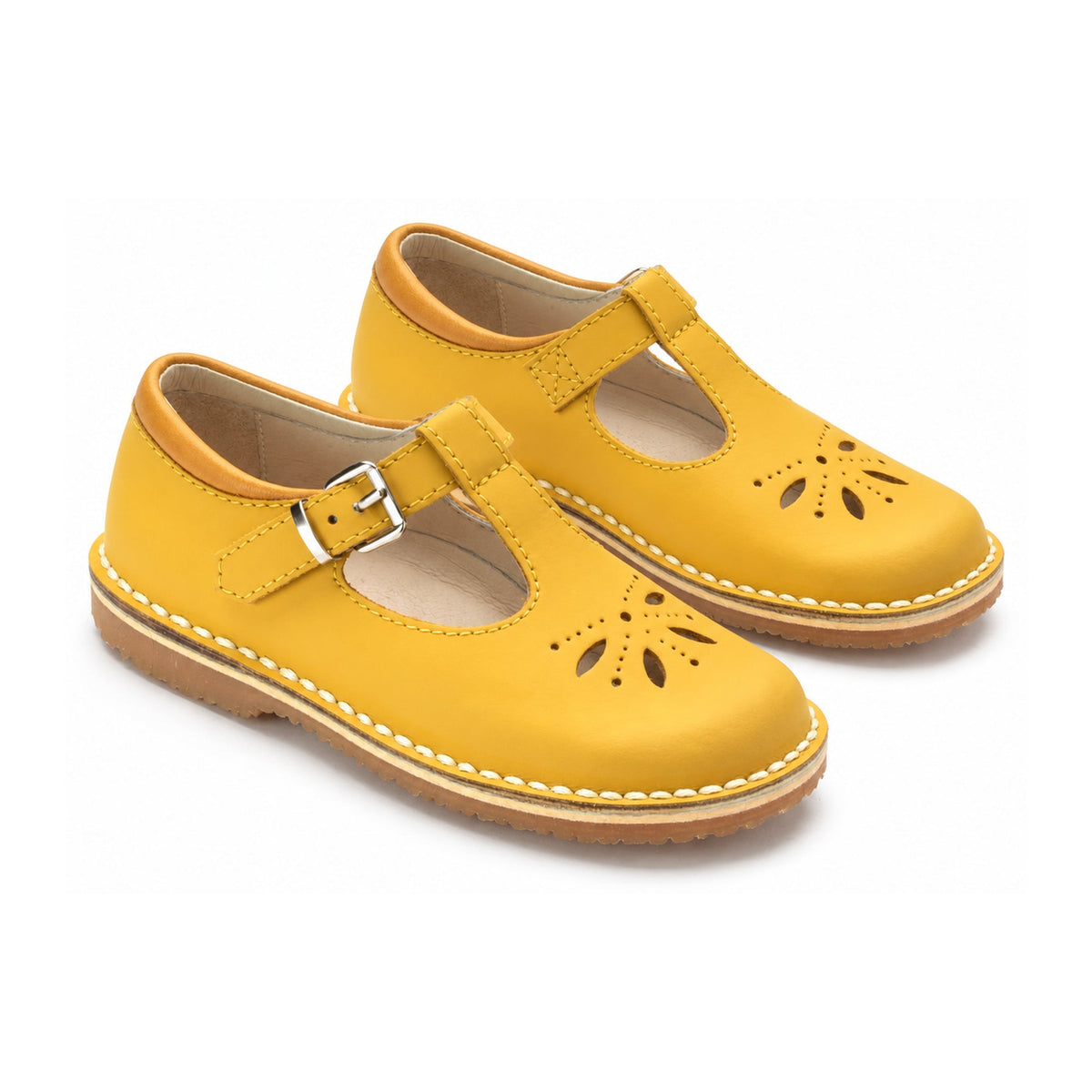 Mustard Sahara Girls T Sandal Shoe
