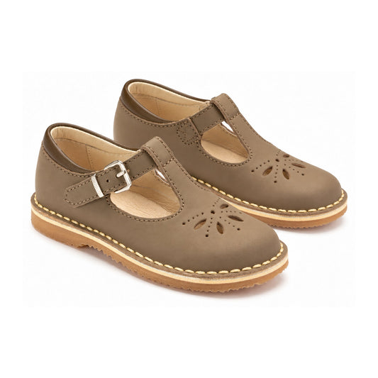 Taupe Sahara Girls T Sandal Shoe