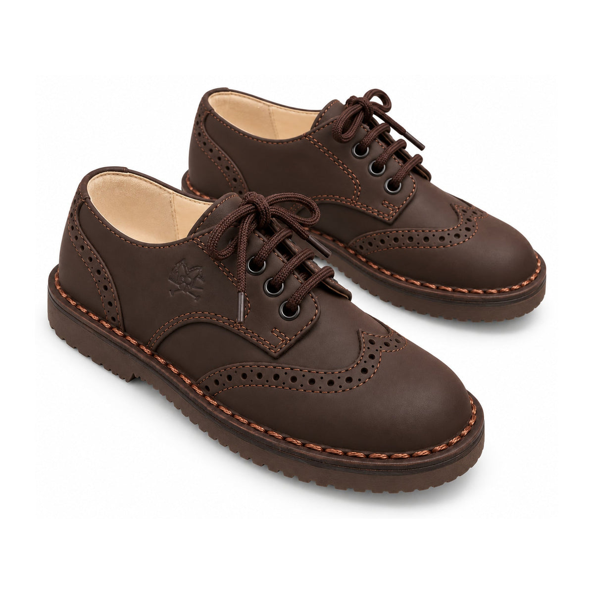 Brown Sahara Boys Summer Oxford