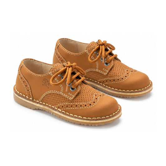 Tan Sahara Boys Summer Oxford