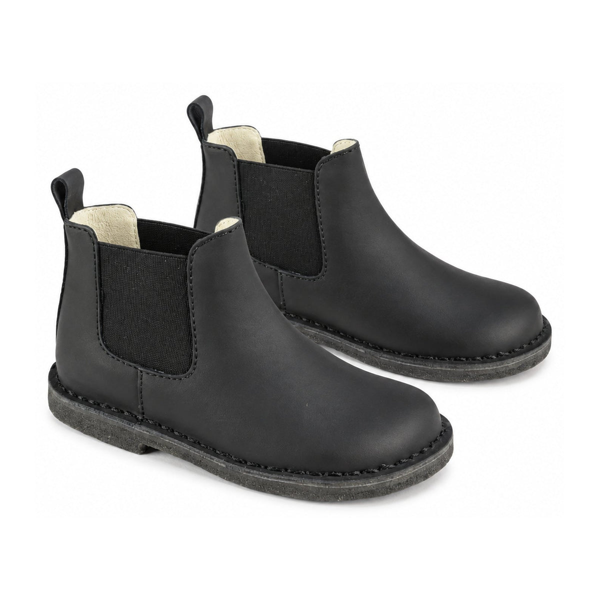 Black Sahara Leather Bootie for Boy/Girl by London Kids