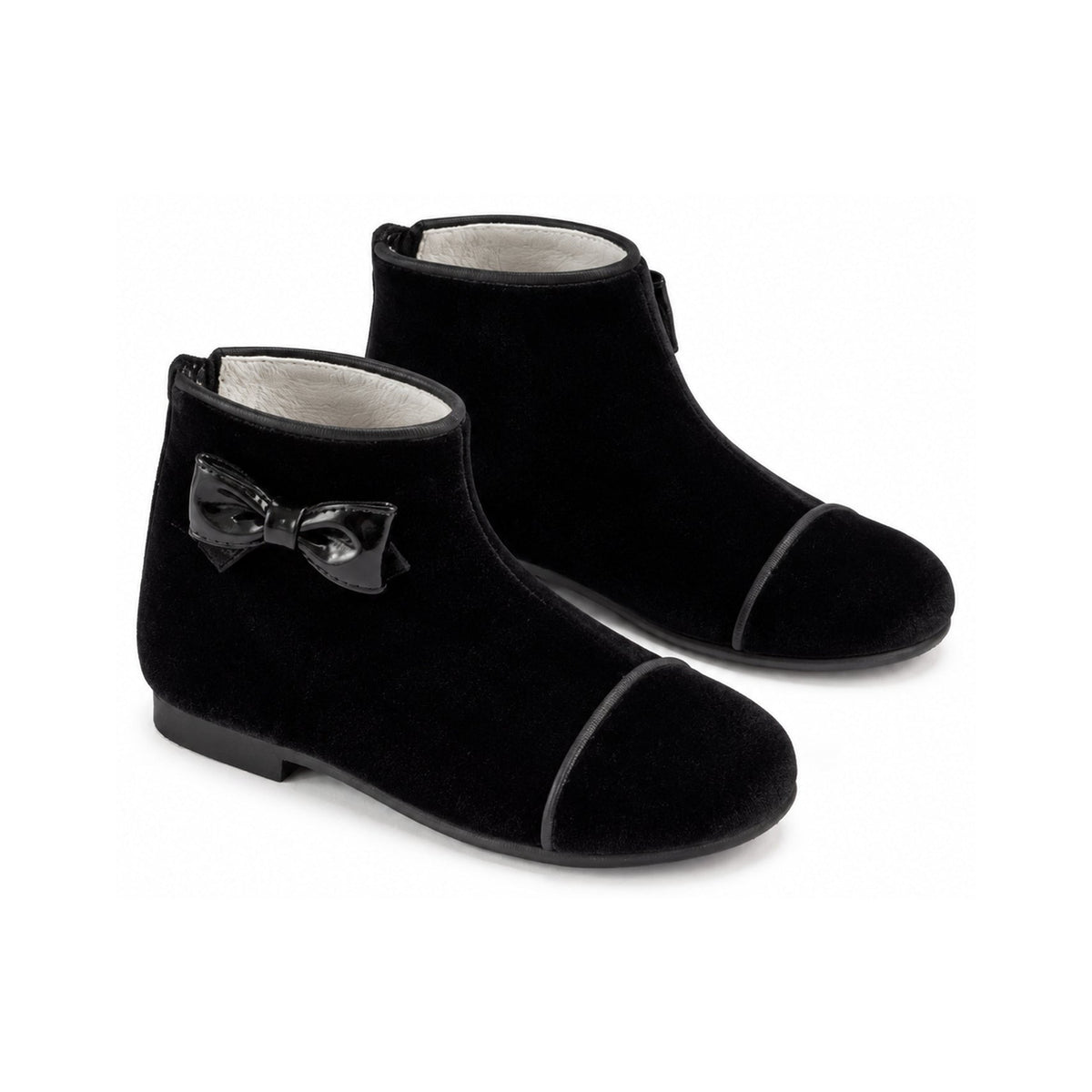 Black Velvet Bootie for Toddler/Girl by London Kids