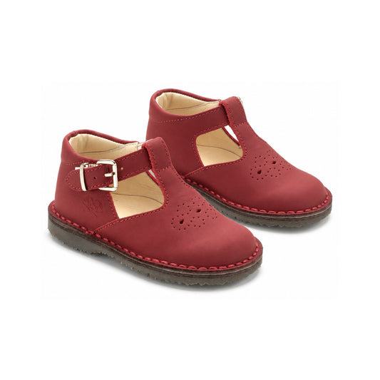 Dark Red Sahara Toddler Hi-Top Strap Shoe