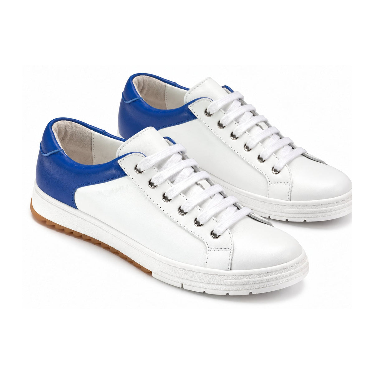 White Sahara Leather Lace for Girl/Boy by London Kids